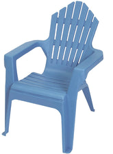 Gracious Living Kiddie Adirondack 11347-20PDQ Adirondack Chair, Resin Seat, Resin Frame, Blue Heaven Frame